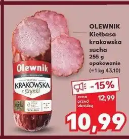 Kaufland Kiełbasa krakowska sucha z szynki Olewnik oferta