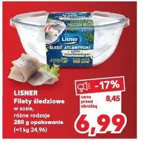 Kaufland Śledź atlantycki w sosie śmietanowym Lisner oferta