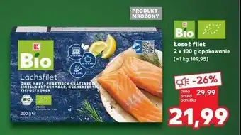 Kaufland Filet z łososia K-classic bio oferta