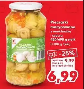 Kaufland Pieczarki marynowane z marchewką i cebulą K-classic oferta