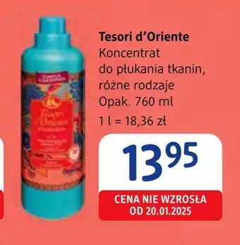 dm drogerie markt Koncentrat do płukania tkanin Tesori oferta