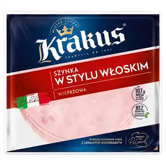 Biedronka Krakus Szynka w stylu włoskim 140 g oferta