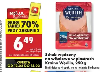 Biedronka Schab wędzony Kraina Wędlin oferta