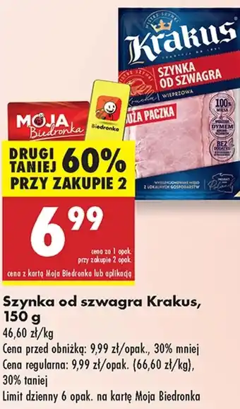 Biedronka Szynka Krakus oferta