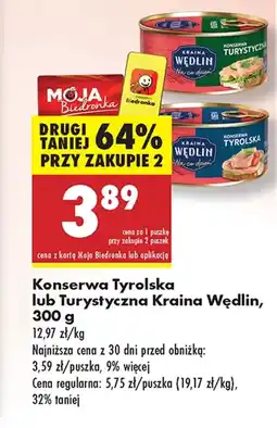 Biedronka Konserwa mięsna Kraina Wędlin oferta