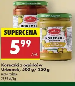 Biedronka Ogórki Urbanek oferta