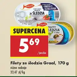 Biedronka Filety śledziowe Graal oferta