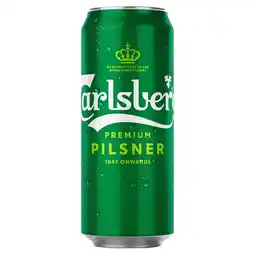 Biedronka Carlsberg Premium Pilsner Piwo jasne 500 ml oferta