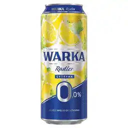 Biedronka Warka Radler Piwo bezalkoholowe cytryna 500 ml oferta