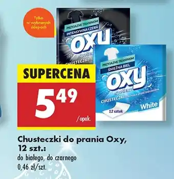 Biedronka Chusteczki do prania Oxy oferta