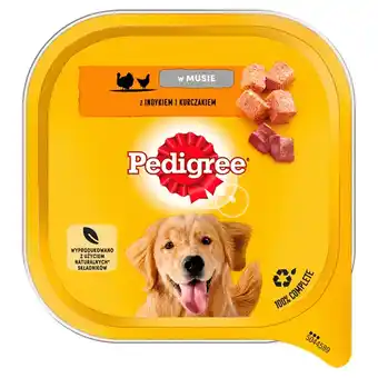 Biedronka Pedigree Mokra karma dla psów w musie z indykiem i kurczakiem 300 g oferta