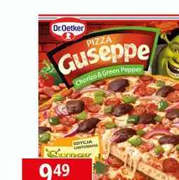 E.Leclerc Pizza shrek chorizo & green pepper Dr. Oetker Guseppe oferta