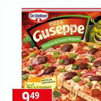 E.Leclerc Pizza shrek chorizo & green pepper Dr. Oetker Guseppe oferta