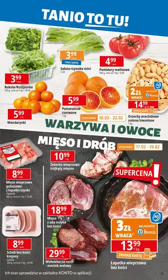 E.Leclerc Schab wieprzowy bez kości plastry Łuków oferta