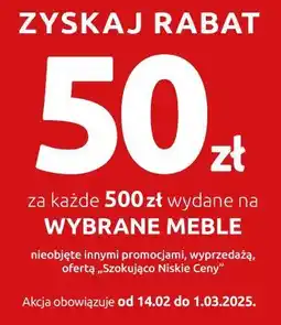 Black Red White Zyskaj rabat 50 zł za każde 500 zł wydane na wybrane meble oferta