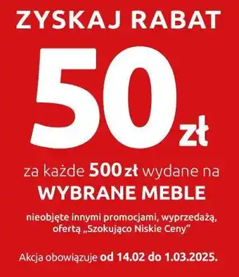 Black Red White Zyskaj rabat 50 zł za każde 500 zł wydane na wybrane meble oferta