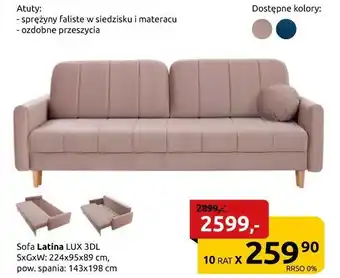 Black Red White Sofa Latina oferta