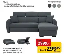 Black Red White Narożnik Kares oferta