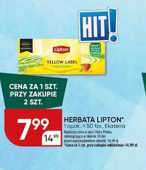 Chata Polska Lipton Yellow Label Herbata czarna 50 g (25 torebek) oferta