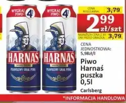 Marmax Harnaś Piwo jasne pełne 500 ml oferta