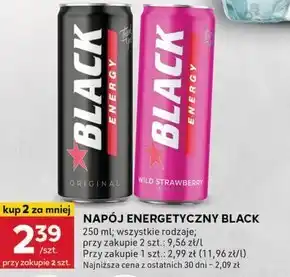 Stokrotka Optima Black Energy Black Lila Gazowany napój energetyzujący 250 ml oferta