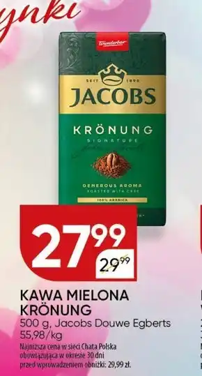 Chata Polska Jacobs Krönung Kawa mielona 500 g oferta