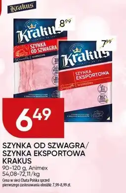 Chata Polska Krakus Szynka eksportowa wieprzowa 120 g oferta