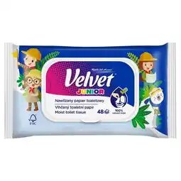 Hebe Velvet Junior Nawilżany papier toaletowy 48 sztuk oferta