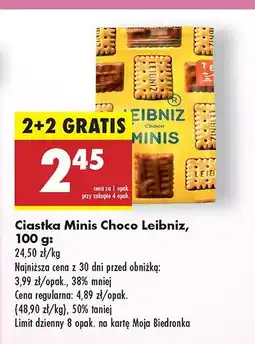 Biedronka Herbatniki Leibniz minis choco Leibniz bahlsen oferta