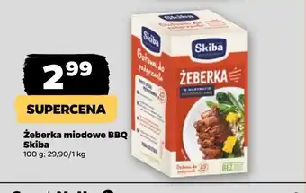 Netto Żeberka miodowe bbq Skiba gotowe do pieczenia oferta