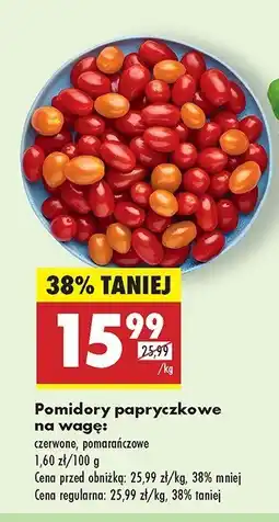 Biedronka Pomidory papryczkowe czerwone oferta