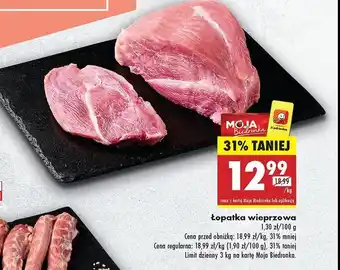 Biedronka Łopatka wieprzowa oferta