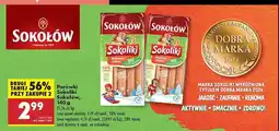 Biedronka Parówki drobiowo cielęce bez glutenu i laktozy Sokołów sokoliki oferta