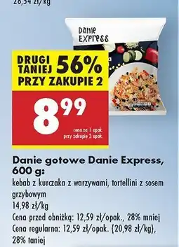 Biedronka Kebab z kurczaka z warzywami Danie express oferta