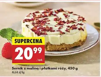 Biedronka Sernik z maliną z płatkami róży oferta