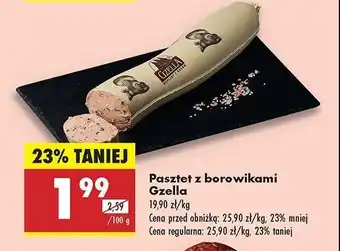 Biedronka Pasztet z borowikami Gzella oferta