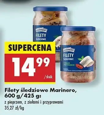 Biedronka Filety śledziowe z pieprzem Marinero oferta