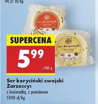 Biedronka Ser koryciński swojski z kozieradką Zarzeccy oferta