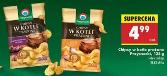 Biedronka Chipsy w kotle prażone cheddar z czerwoną cebulą Przysnacki oferta