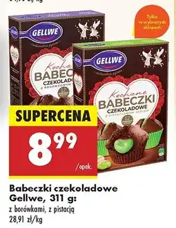 Biedronka Kochane babeczki czekoladowe z pistacjami Gellwe oferta