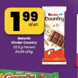 EMMA market Batonik Kinder Country oferta