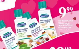 Koliber drogerie Dr. Beckmann Odplamiacz oferta