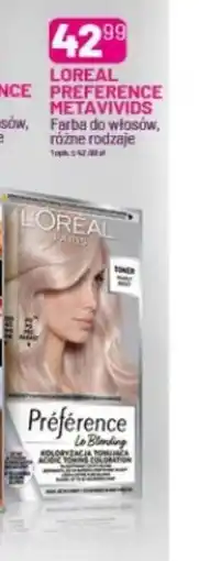 Koliber drogerie L'Oréal Preference Metallics oferta