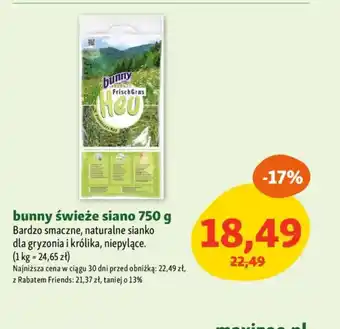 Maxi Zoo Bunny świeże siano oferta