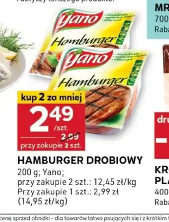 Stokrotka Optima Hamburger drobiowy Yano oferta