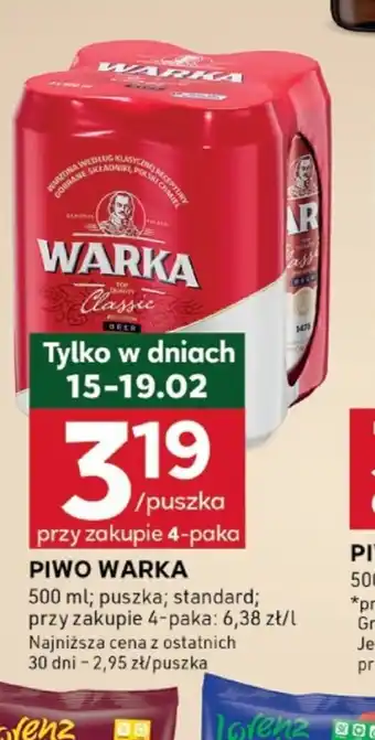 Stokrotka Optima Piwo Warka Classic oferta