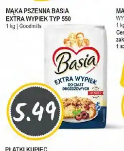 Słoneczko Mąka pszenna Basia Extra Wyrób Typ 550 oferta