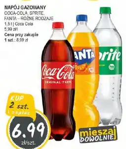 Słoneczko Napój gazowany Coca-Cola, Sprite, Fanta oferta