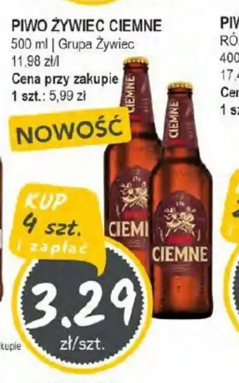 Słoneczko Piwo Zywiec Ciemne oferta