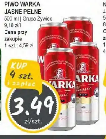 Słoneczko Piwo Warka Jasne Pełne oferta